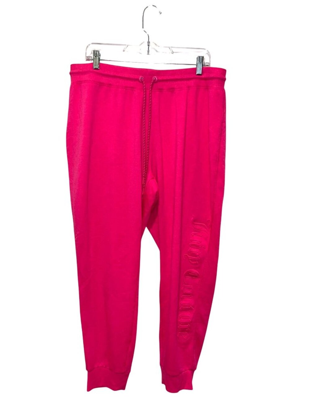 Juicy Couture Y2K  Pink Logo Drawstring Track Pants Casual Sweatpants Women's Si